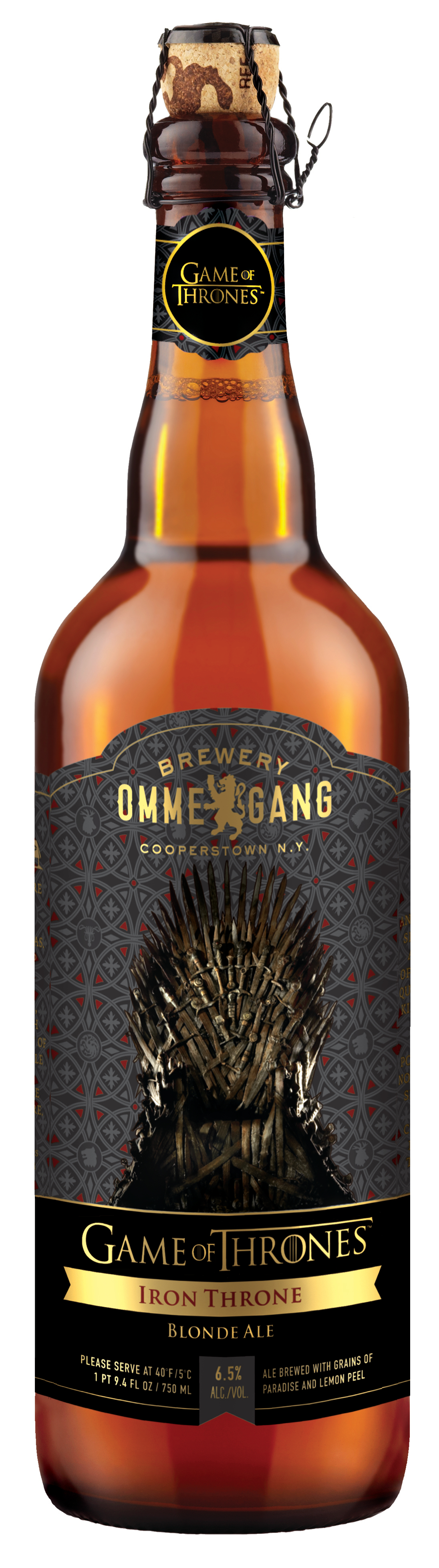 Game of Thrones inspired blonde ale from craft brewery