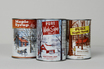 Maple syrup can