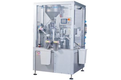 Machine fills metal, plastic and laminate tubes in wide ranges of sizes and volumes