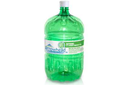 recycled green PET water cooler bottle