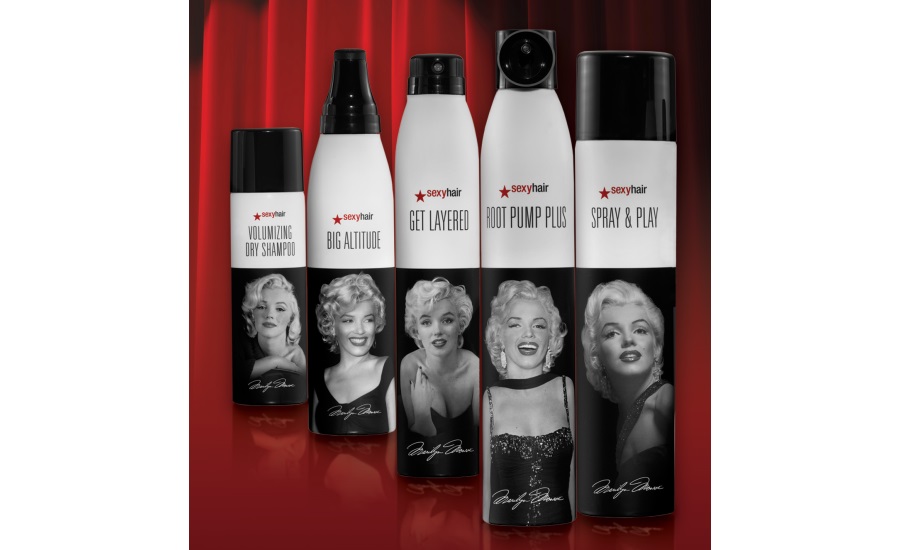 New aerosol packaging for Sexy Hairâs Marilyn Monroe promotion by CCL Container Delivers Aluminum 