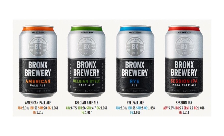 The Bronx Brewery unveils all-new packaging in six-packs of 12-ounce cans