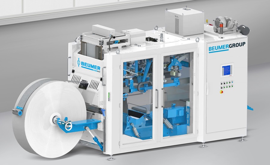 BEUMER's new sealpac, highly efficient FFS system for chemical products