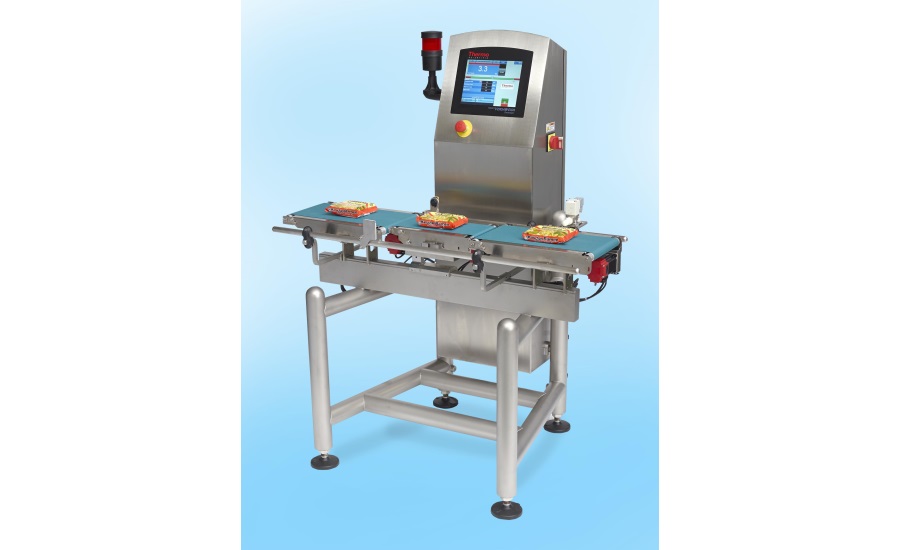 Upgraded checkweigher line designed for improved accuracy, reliability, decreased maintenance 