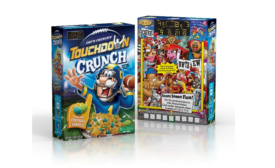 Captn Crunch new packaging with football shapes