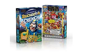 Captn Crunch new packaging with football shapes