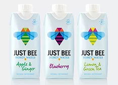 Just Bee honey water new in beverage industry