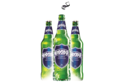 Molson new glass bottle for beer packaging