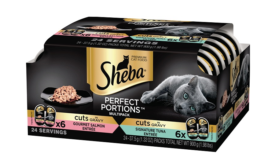 SHEBA cat food new packaging for new products