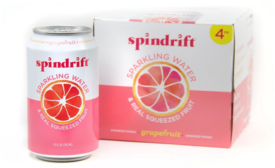Spindrift new beverage can label