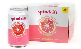 Spindrift new beverage can label