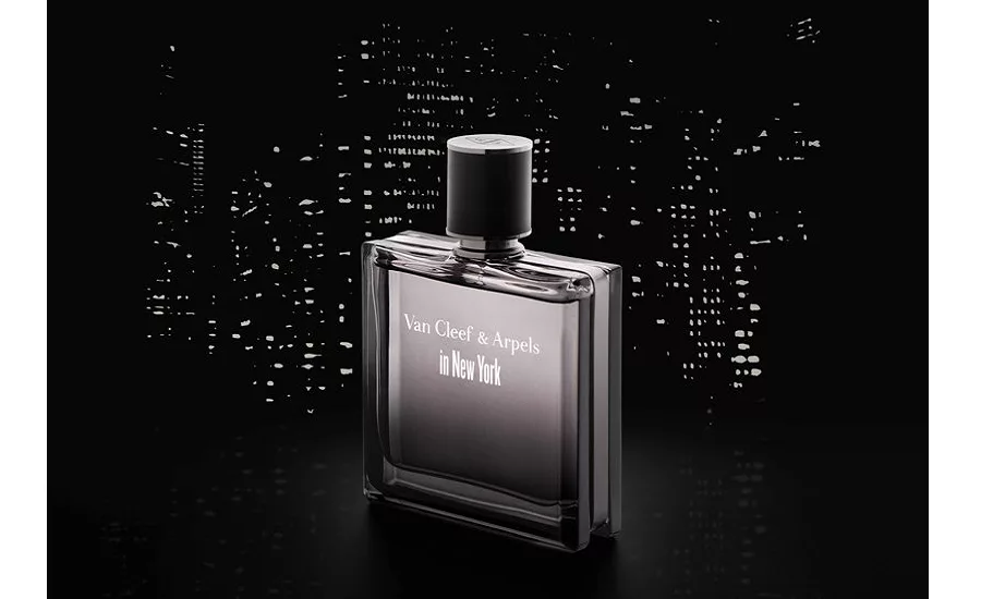 New men's perfume bottle inspired by Manhattan skyline