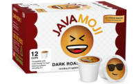 Javamoji coffee package with emojis