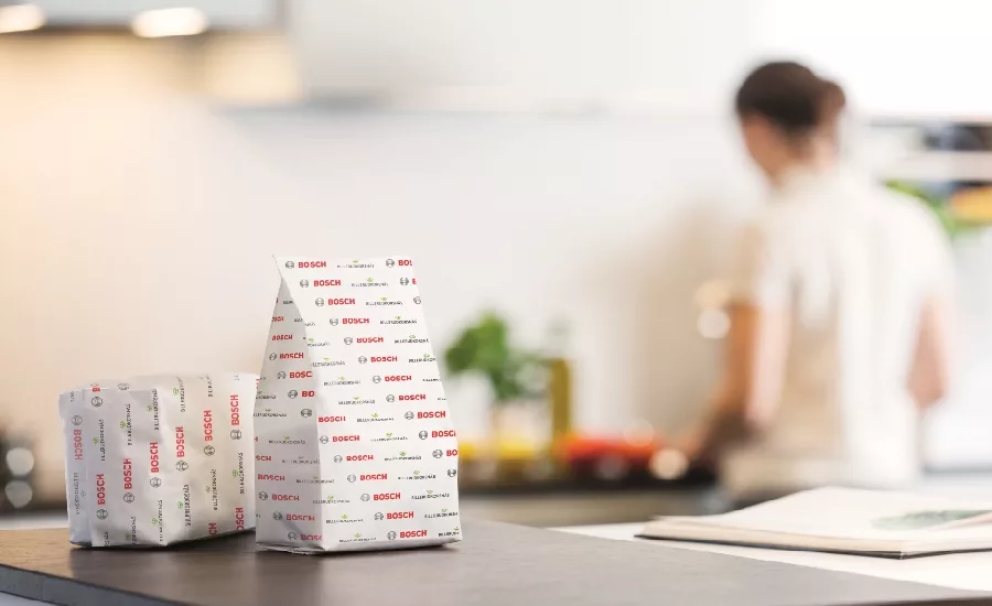 Bosch Packaging Technology and BillerudKorsnäs developed the world´s first sealed paper packaging using sustainable mono-material paper