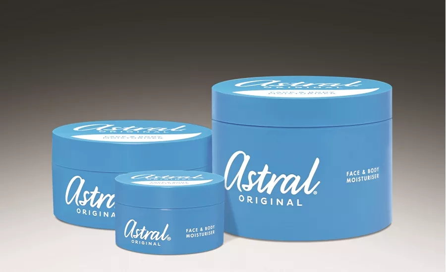 New design for Astral face and body line
