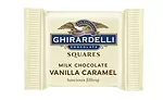New Ghirardelli Milk Chocolate Vanilla Caramel Squares packaging