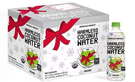 Harmless Harvest coconut water brings joy with holiday packaging