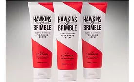 Hawkins & Brimble bring vintage barbershop look to packaging