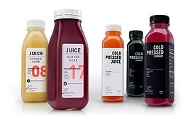 Juice Served Here new PET bottles by Berlin Packaging