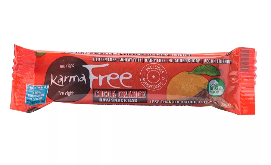 New Karma Free snack bar launches in fully compostable packaging