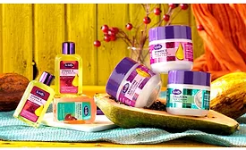 Hair and skin care line adds exotic twist to new look