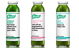 MatchaBar new tea line with simple labeling speaks to consumers