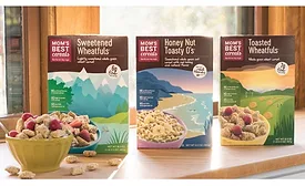 Moms Best Cereal repackaged