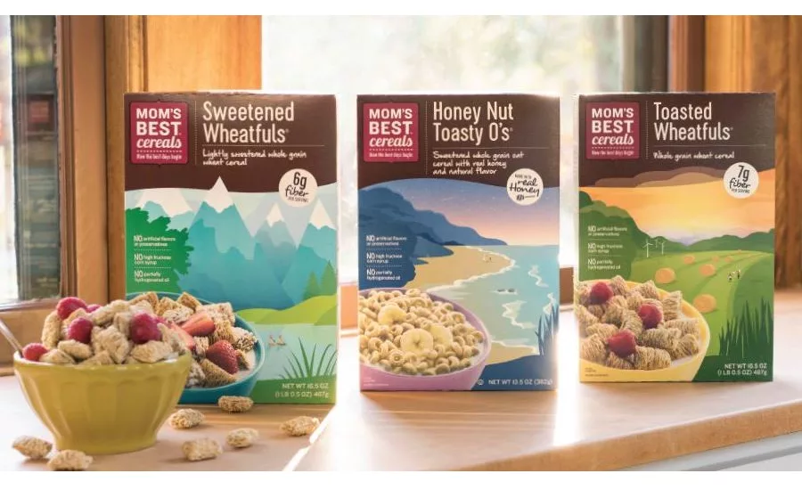Moms Best Cereal repackaged
