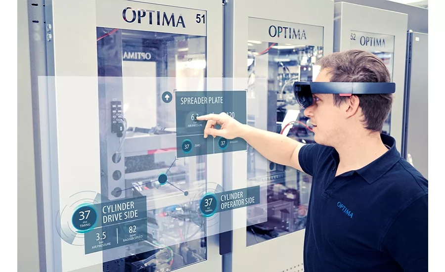 Optima's Mixed Reality for smart machine operation.