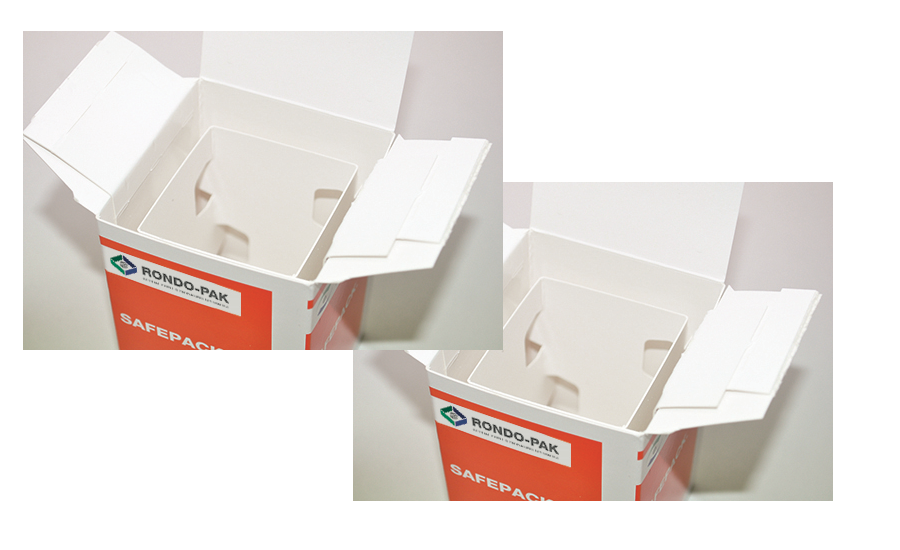 Rondo-Pak new shock-resistant carton for sensitive products