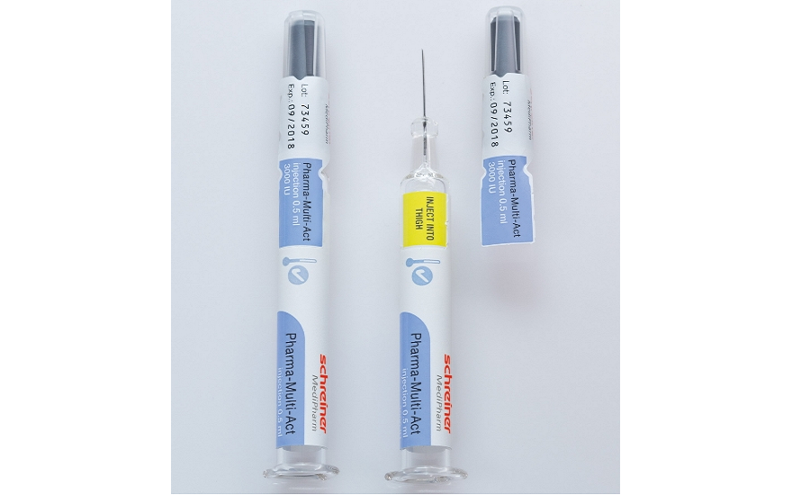 New label with first-opening indication for syringes