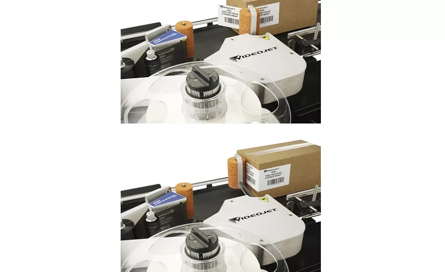 Videojet's new Corner Wrap Applicator increases throughput for two-sided case labeling 