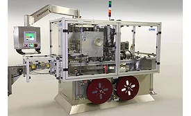 Combo machine integrates neck bander, conveyor, shrink tunnel & inspection