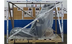 Heavy manufacturing equipment meets match with custom shipping solution