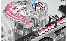 Aseptic Filling and Closing Machine Caps Sterilized Vials