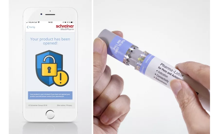 Autoinjector Label Provides Authentication with NFC chip