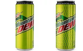 Mountain Dew Cans Shine Bright in New Color