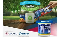 Nestle Yogurt Container with Removeble Label for Easy Recycling
