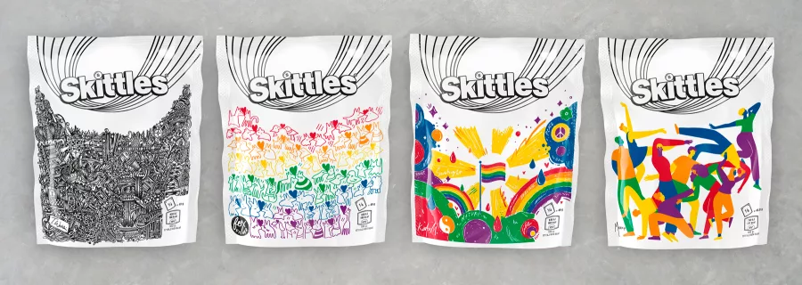 Skittles Revamps Packaging for LGBTQ+ Pride
