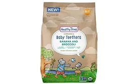 Organic Baby Food Teethers Available in Resealable Packaging