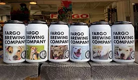 Fargo Brewing Company Features Shelter Dogs on Can Labels