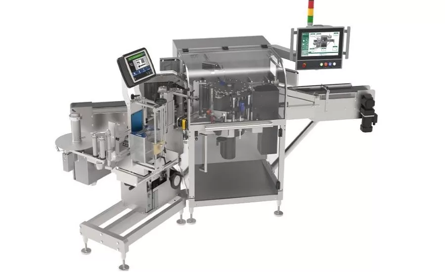 Compact Vial/Syringe Labeler for Small Runs
