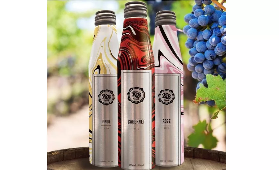 Portable, Resealable Aluminum Bottle for Wine