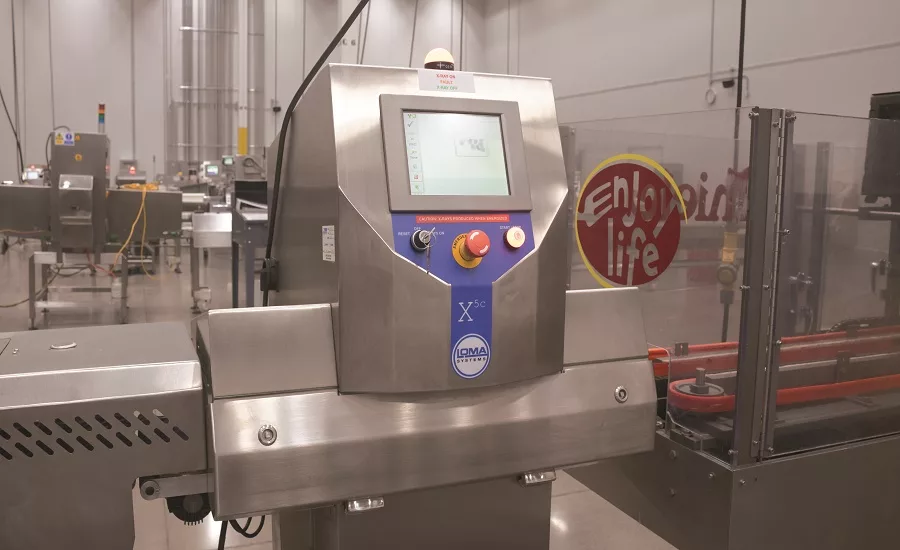 X-Ray Unit Ensures Reliable Inspection of Allergy-Friendly Snacks Packaged in Metalized Film
