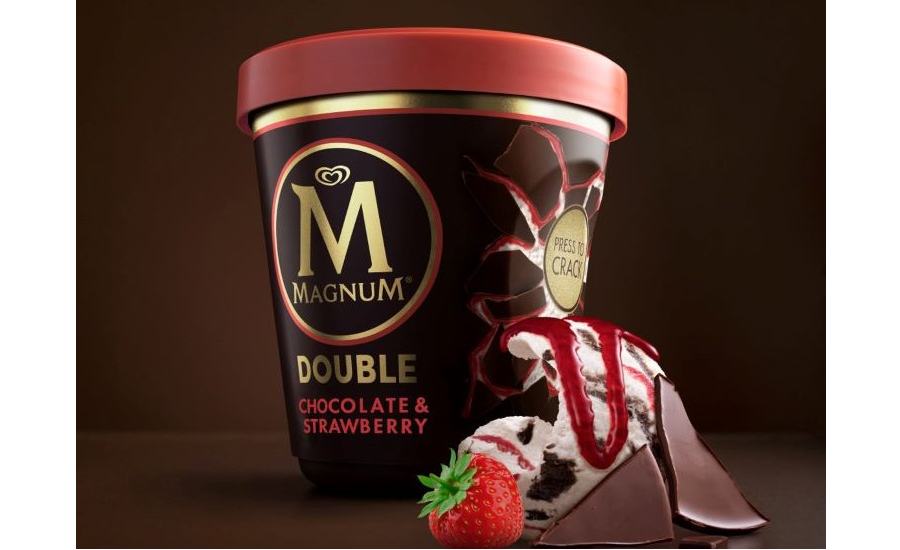 Magnum Ice Cream Tubs Created with Recycled Polypropylene