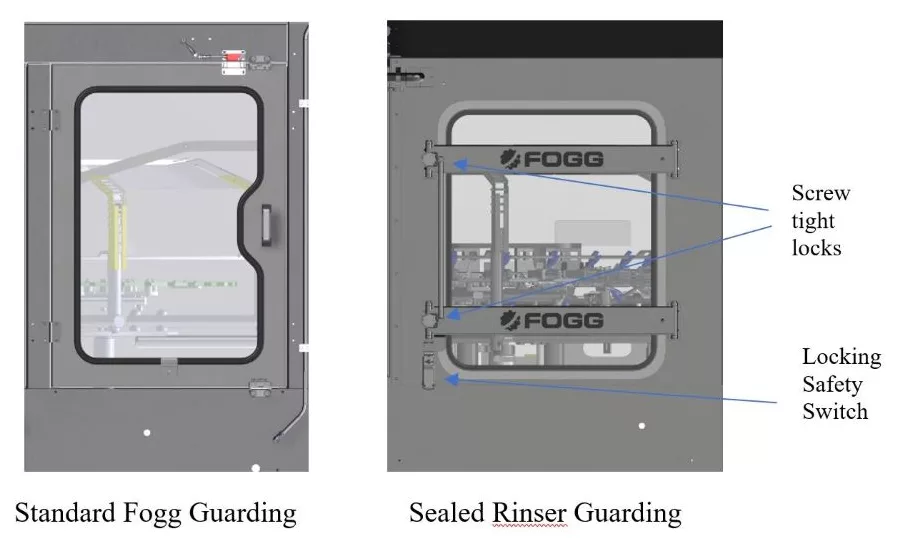 Fogg Announces New Sealed Rinser Enclosure Doors