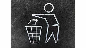 recycling stick figure