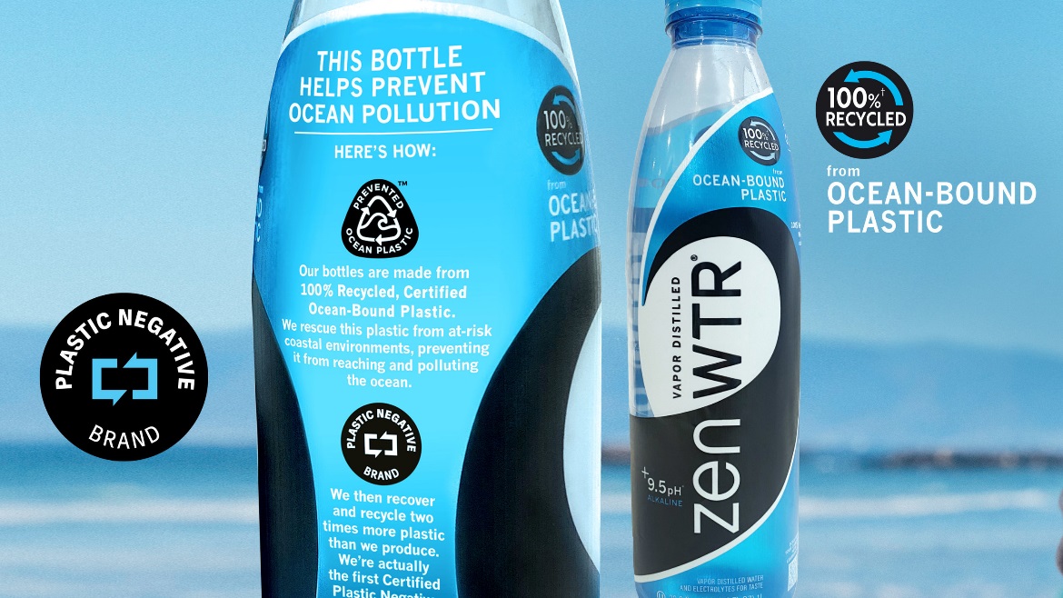 ZenWTR Sets New Sustainability Milestone As World's First Beverage Brand To Receive Prestigious Plastic Negative Certification