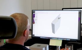 Cardbox Packaging employee engages in 3D visualization