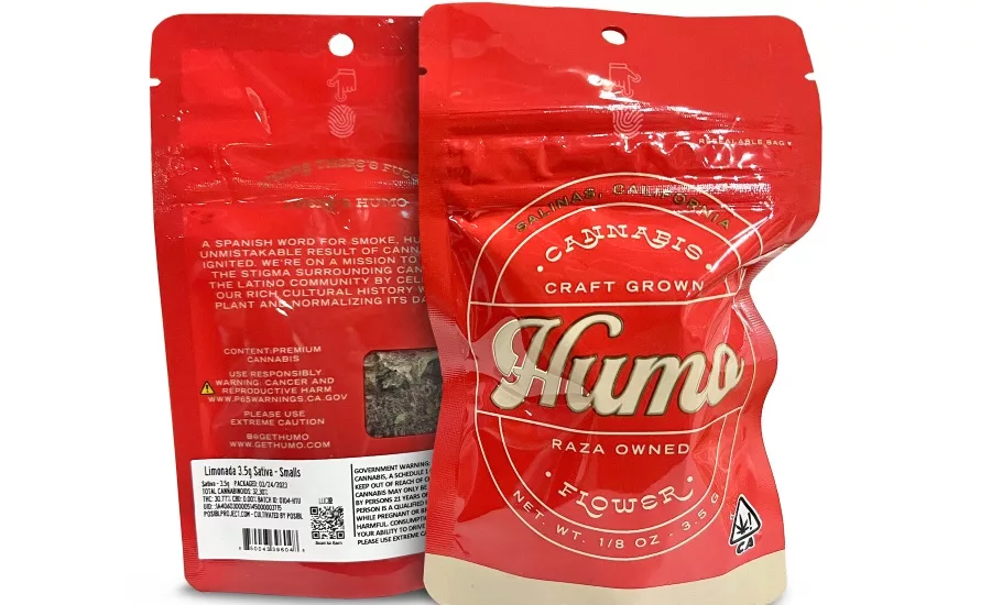 Humo cannabis bag with QR code